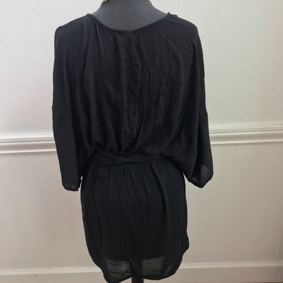 ASOS Black Faux Wrap Dress Small 🖤 - Picture 2 of 5